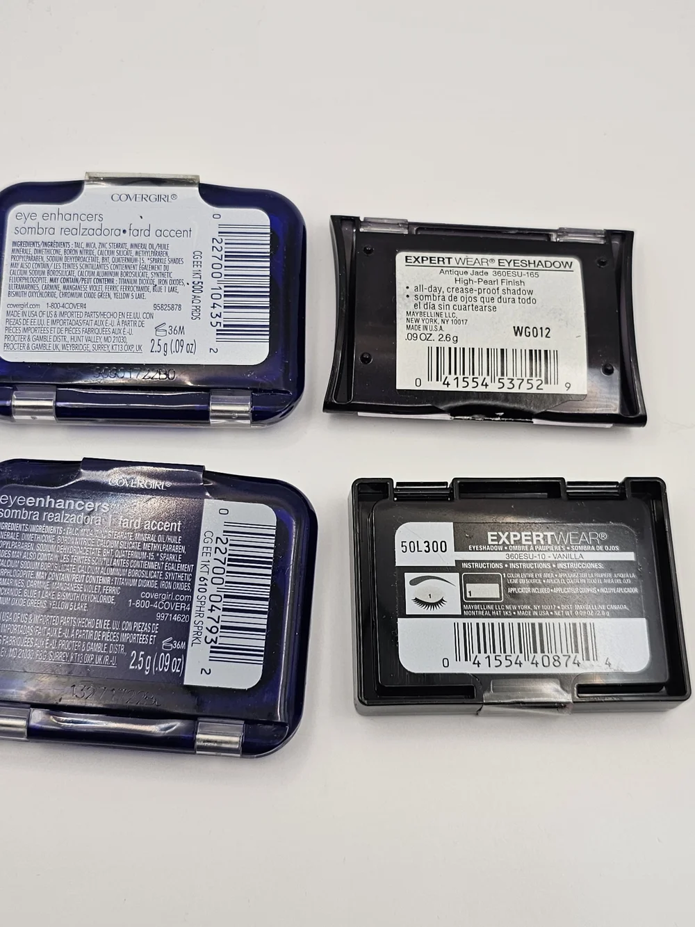 NEW Lot of 4 Maybelline & CoverGirl Assorted Eyeshadows Singles